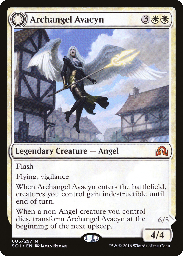 Archangel Avacyn // Avacyn, the Purifier (SOI-005) - Shadows over Innistrad: (Double Faced Transform)