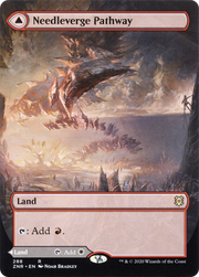Needleverge Pathway // Pillarverge Pathway (ZNR-288) - Zendikar Rising: (Showcase) (Borderless)