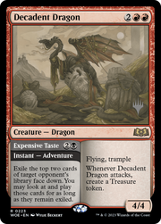 Decadent Dragon // Expensive Taste (PPWOE-223) - Wilds of Eldraine Promos Foil