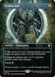 Leyline Axe (Borderless) (FDN-353) - Foundations (Borderless)