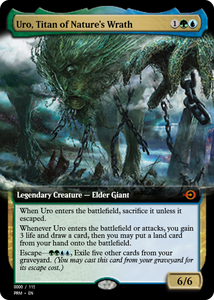 Uro, Titan of Nature's Wrath (PRM-79961) - Magic Online Promos Foil