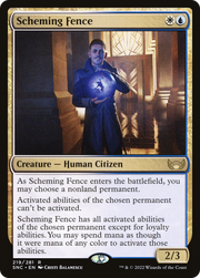 Scheming Fence (SNC-219) - Streets of New Capenna Foil