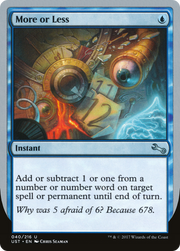 More or Less (UST-040) - Unstable Foil