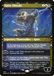 Kaito Shizuki (NEO-424) - Kamigawa: Neon Dynasty: (Showcase) Etched Foil