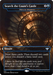 Thirst for Discovery (VOW-333) - Innistrad: Crimson Vow / Search the Count's Castle (Borderless) Foil