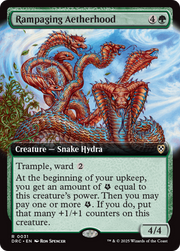 Rampaging Aetherhood (DRC-031) - Commander: Aetherdrift: (Extended Art)