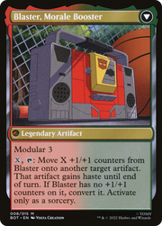 Blaster, Combat DJ // Blaster, Morale Booster (BOT-008) - Transformers: (convertdfc)