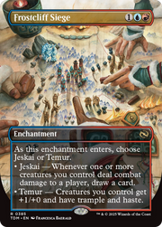 Frostcliff Siege (Borderless) (TDM-385) - Tarkir: Dragonstorm: (enchantment) (Borderless) Foil