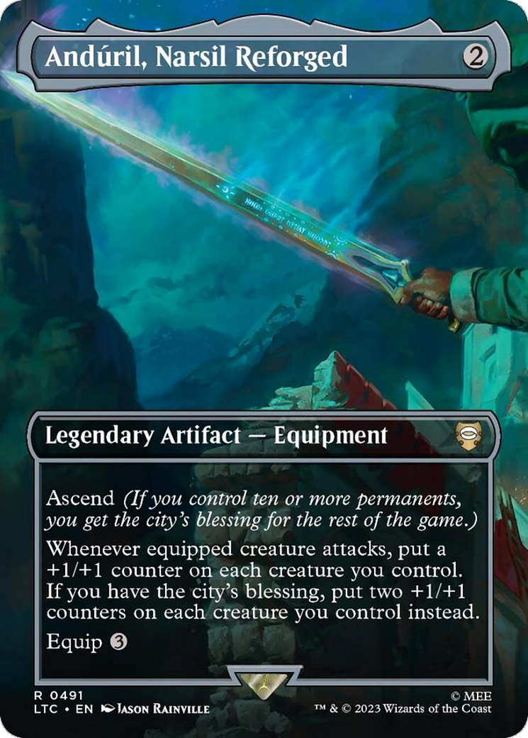 Andúril, Narsil Reforged (LTC-491) - Tales of Middle-earth Commander (Borderless)