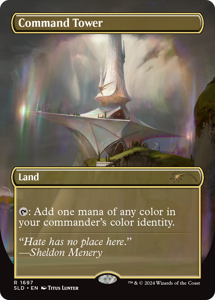 Command Tower (SLD-1697) - Secret Lair Drop (Borderless) Foil