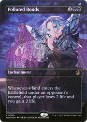 Polluted Bonds (WOT-095) - Wilds of Eldraine: Enchanting Tales (Borderless) Foil