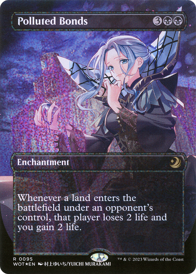 Polluted Bonds (WOT-095) - Wilds of Eldraine: Enchanting Tales (Borderless) Foil