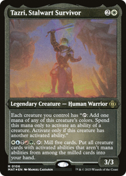 Tazri, Stalwart Survivor (MAT-106) - March of the Machine: The Aftermath Etched Foil