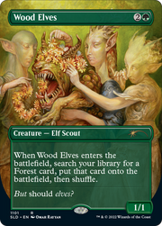 Wood Elves (SLD-1101) - Secret Lair Drop (Borderless) Foil