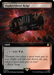 Shadowblood Ridge (WHO-513) - Doctor Who: (Extended Art) Foil