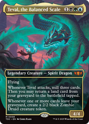 Teval, the Balanced Scale (TDC-008) - Commander: Tarkir: Dragonstorm (Borderless)