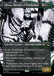 Glissa, Herald of Predation (MOM-308) - March of the Machine: (Showcase) (Borderless)