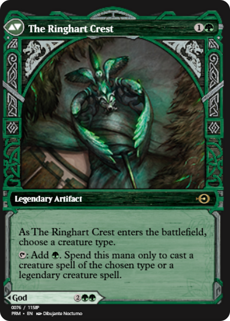 Kolvori, God of Kinship // The Ringhart Crest (PRM-88348) - Magic Online Promos