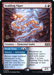Scalding Viper // Steam Clean (PRE-235) - Wilds of Eldraine Promos Foil