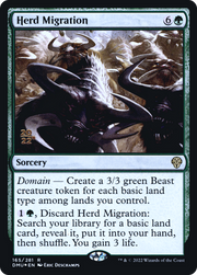 Herd Migration (PRE-165S) - Dominaria United Promos Foil