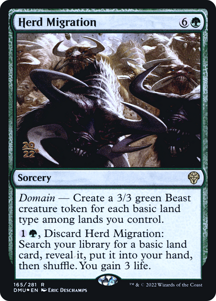 Herd Migration (PRE-165S) - Dominaria United Promos Foil