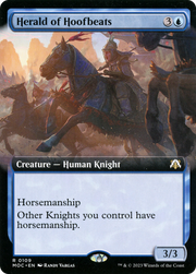 Herald of Hoofbeats (MOC-109) - March of the Machine Commander: (Extended Art) Foil