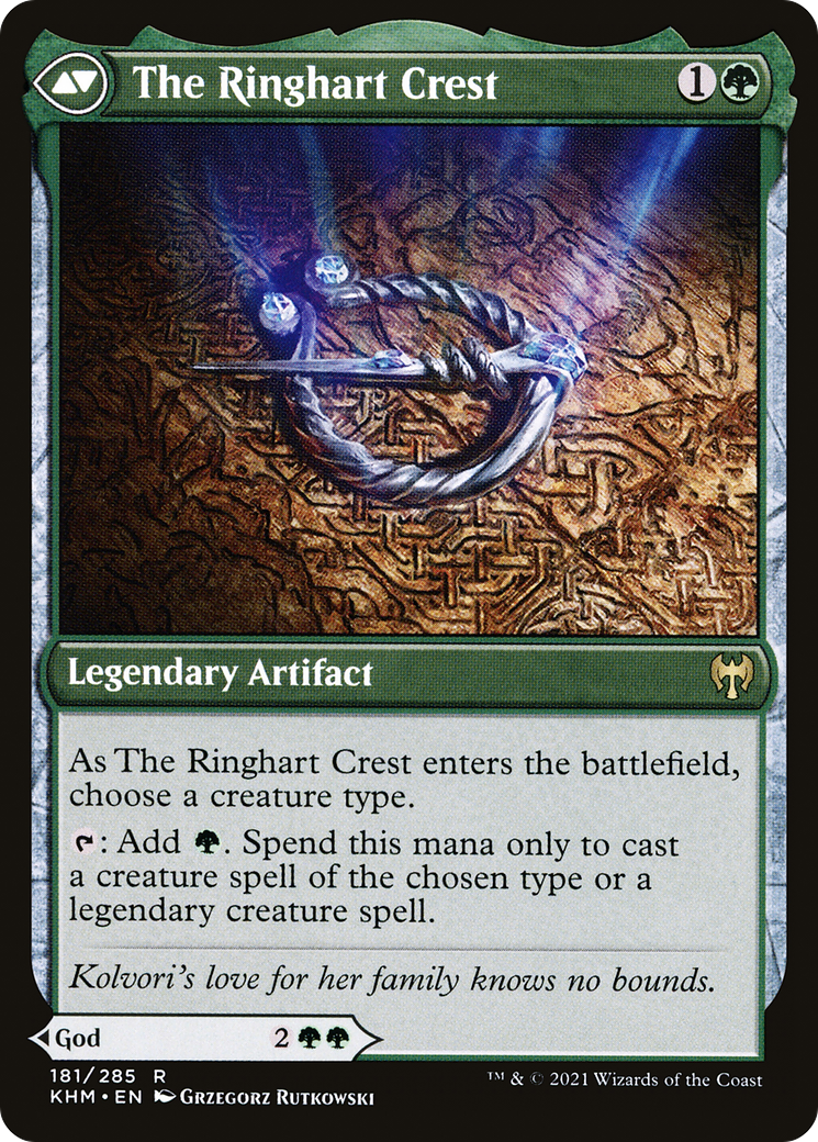 Kolvori, God of Kinship // The Ringhart Crest (KHM-181) - Kaldheim Foil