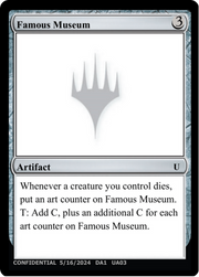 Famous Museum (UNK-UA03B) - Unknown Event