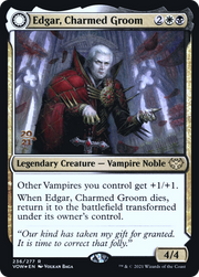 Edgar, Charmed Groom // Edgar Markov's Coffin (PRE-236S) - Innistrad: Crimson Vow Promos: (Double Faced Transform) Foil