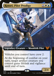 Kotori, Pilot Prodigy (NEC-075) - Neon Dynasty Commander: (Extended Art)
