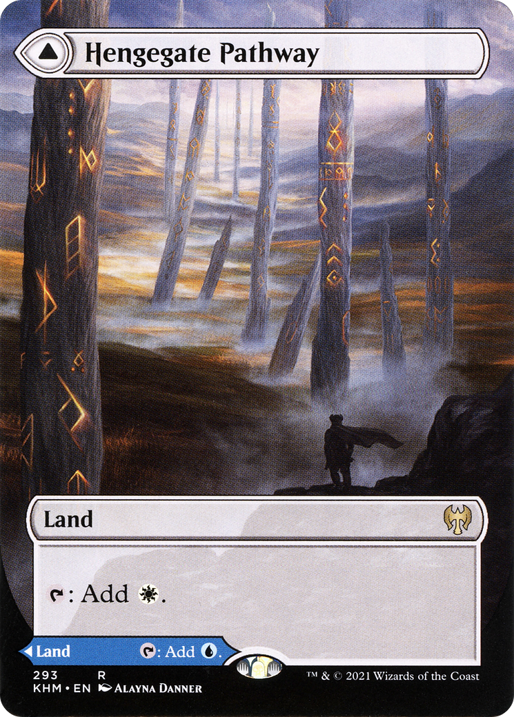 Hengegate Pathway // Mistgate Pathway (KHM-293) - Kaldheim: (Showcase) (Borderless) Foil