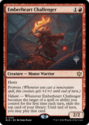 Emberheart Challenger (PPBLB-133) - Bloomburrow Promos Foil