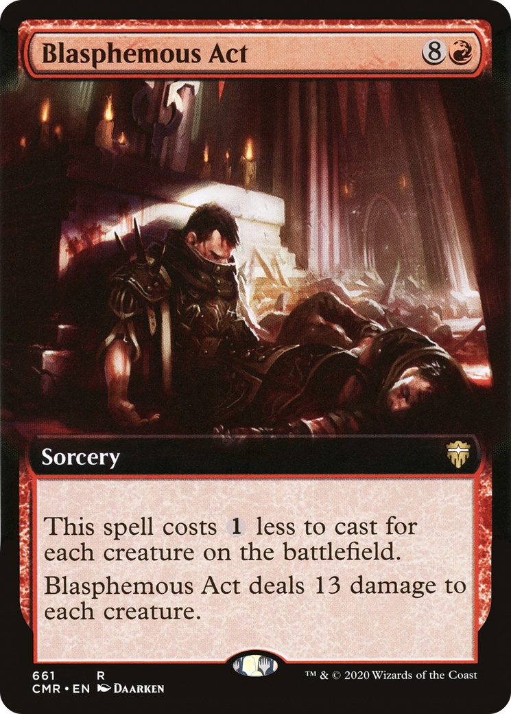 Blasphemous Act (CMR-661) - Commander Legends: (Extended Art)