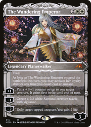The Wandering Emperor (NEO-316) - Kamigawa: Neon Dynasty: (Showcase)