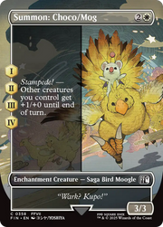 Summon: Choco/Mog (FIN-358) - FINAL FANTASY: (borderless, enchantment) (Borderless)