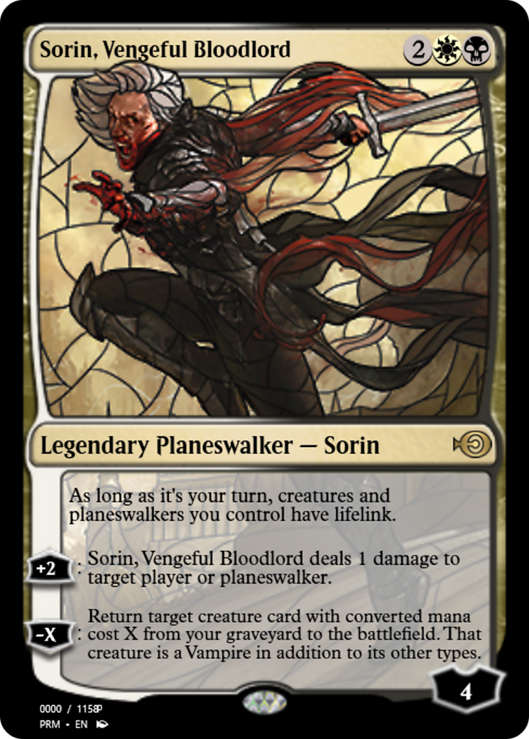 Sorin, Vengeful Bloodlord (PRM-78011) - Magic Online Promos Foil