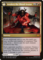 Extus, Oriq Overlord // Awaken the Blood Avatar (STX-149) - Strixhaven: School of Mages