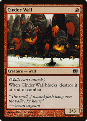 Cinder Wall (8ED-182★) - Eighth Edition Foil