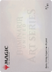Karn, Living Legacy // Karn, Living Legacy (ADMU-002) - Dominaria United Art Series (Borderless) Foil