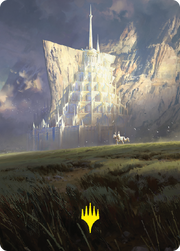 Minas Tirith // Minas Tirith (ALTR-055) - Tales of Middle-earth Art Series (Borderless) Foil
