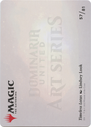 Timeless Lotus // Timeless Lotus (ADMU-057) - Dominaria United Art Series (Borderless)