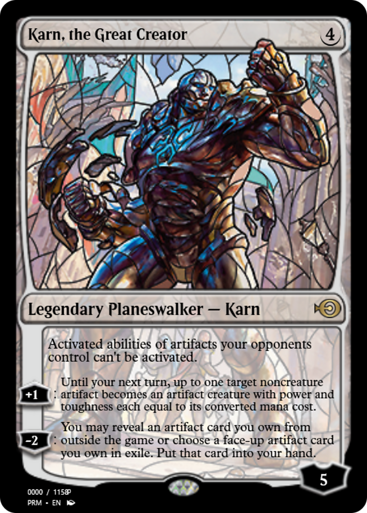 Karn, the Great Creator (PRM-77979) - Magic Online Promos