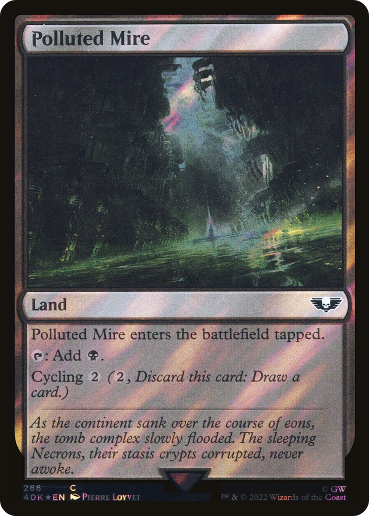 Polluted Mire (40K-288) - Warhammer 40,000 Commander Foil