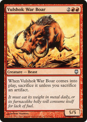 Vulshok War Boar (DST-072) - Darksteel