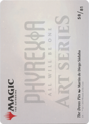 The Dross Pits // The Dross Pits (AONE-058) - Phyrexia: All Will Be One Art Series (Borderless)