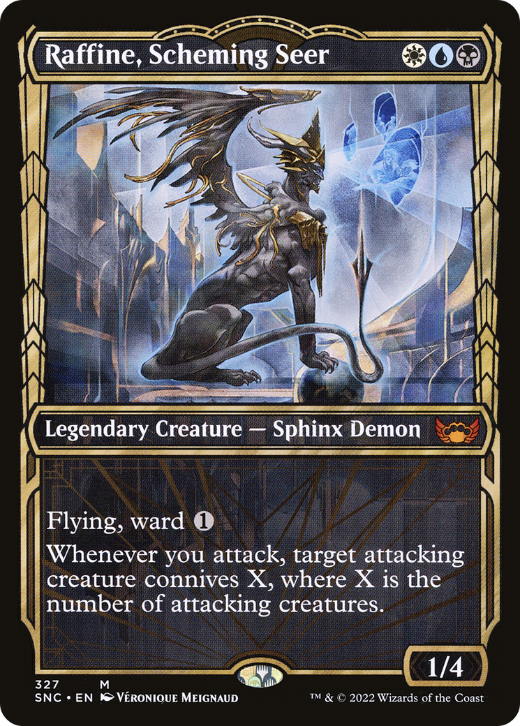 Raffine, Scheming Seer (SNC-327) - Streets of New Capenna: (Showcase) Foil