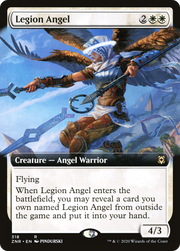Legion Angel (ZNR-318) - Zendikar Rising: (Extended Art)