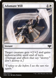 Adamant Will (VOW-001) - Innistrad: Crimson Vow Foil