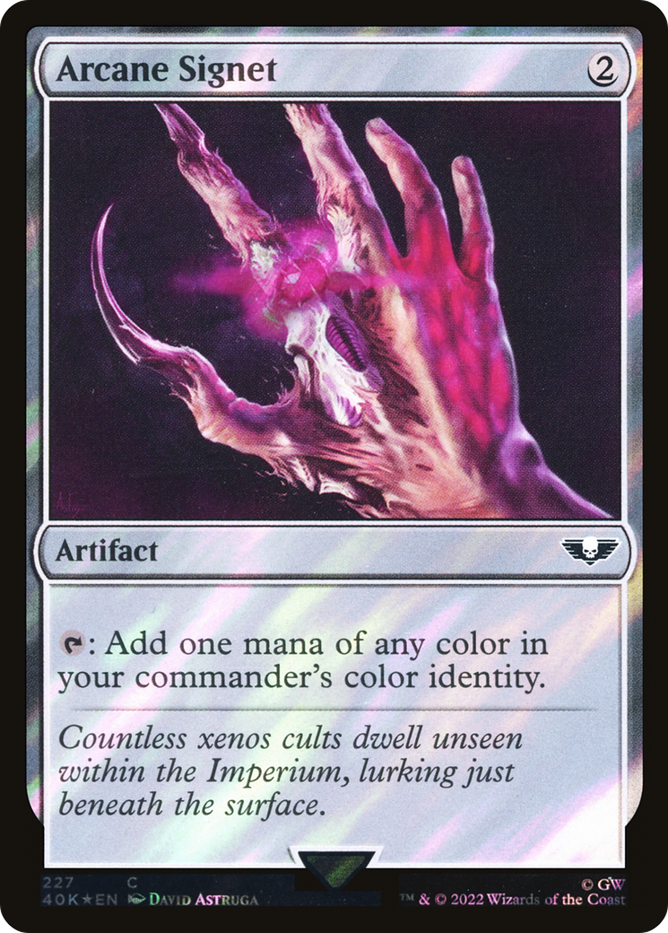 Arcane Signet (40K-227) - Warhammer 40,000 Commander Foil