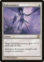 Righteousness (10E-036) - Tenth Edition Foil